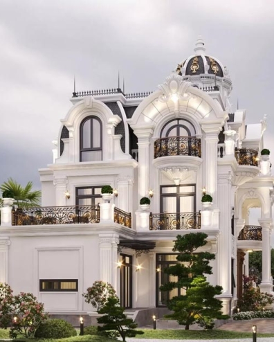 Top những mẫu nhà biệt thự kiểu Pháp đẹp đẳng cấp nhất hiện nay