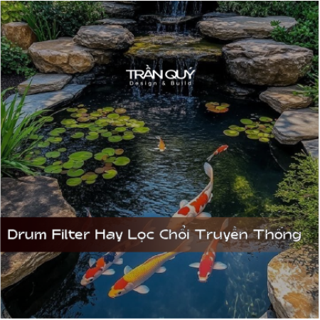 Hồ Cá Koi: Drum Filter Hay Lọc Chổi Truyền Thống Đâu Là Lựa Chọn Tối Ưu?