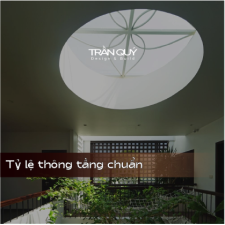 Giếng Trời Nhà Phố: Tỷ Lệ Vàng Lấy Sáng Mát Mẻ, Chống Tạt Mưa Tuyệt Đối